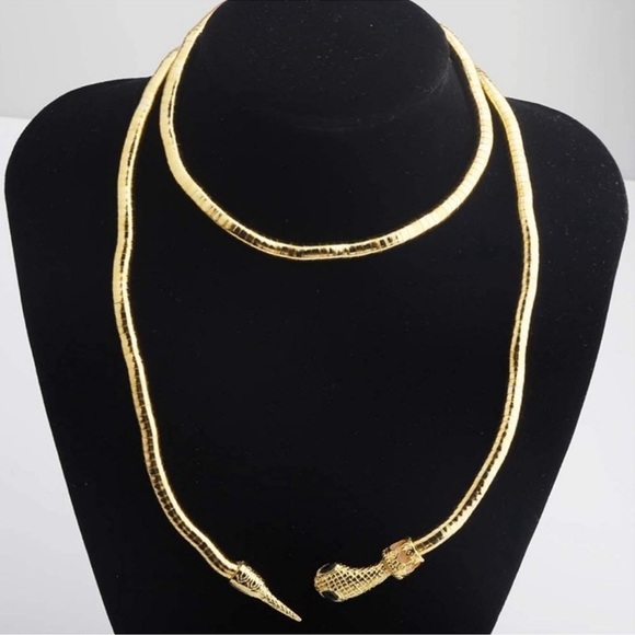 Serpenti Bendable Snake Necklace Wrap Bangle - Picture 4 of 15